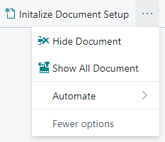 Additional Menu Options