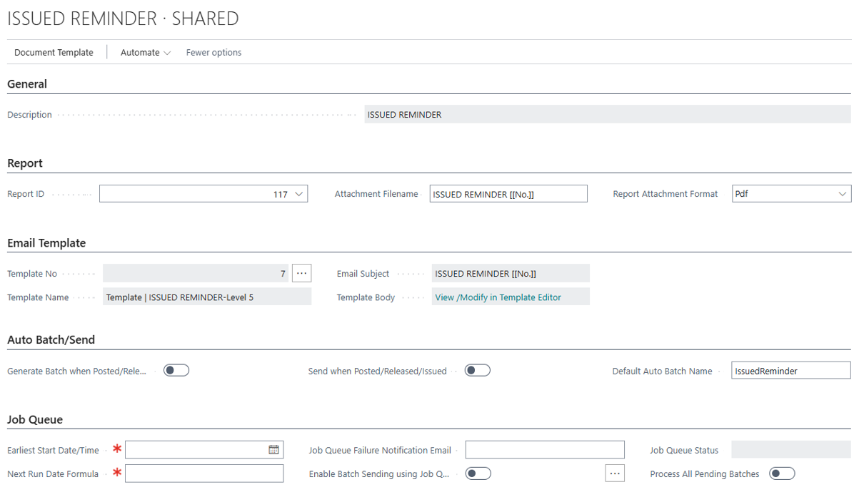 Edit Document Screen