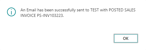 Confirmation Message: Email Sent Successfully