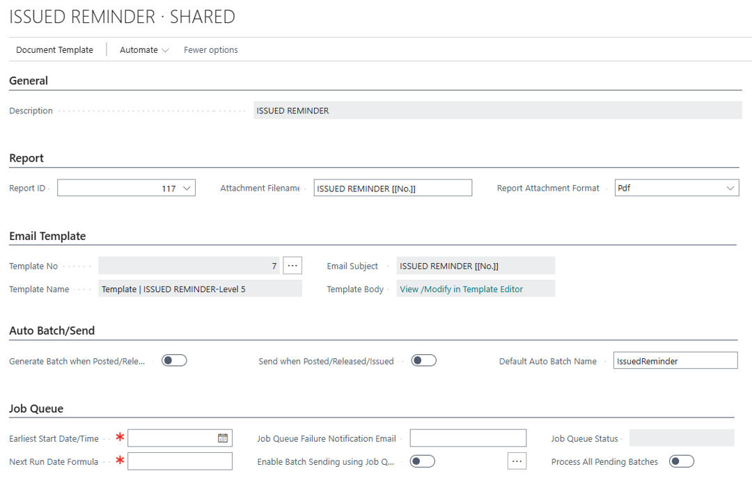 View Document Screen