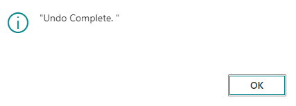 Undo Complete Message