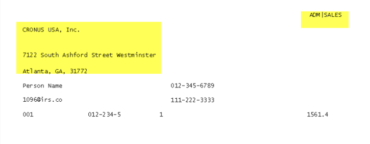 Address, Multiple Entities