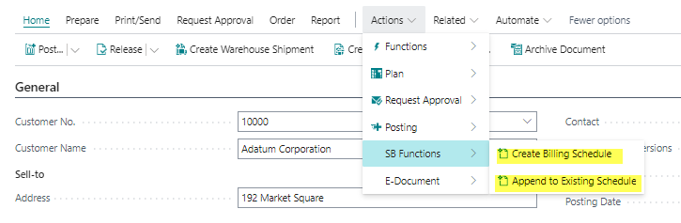 Automated Billing Schedule API