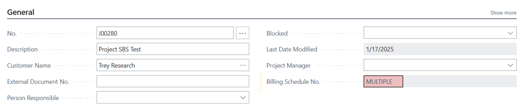 Multiple Billing Schedules