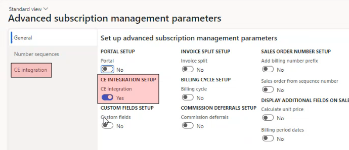 CE Integration Switch