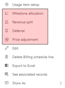 Menu: SBS Functionality