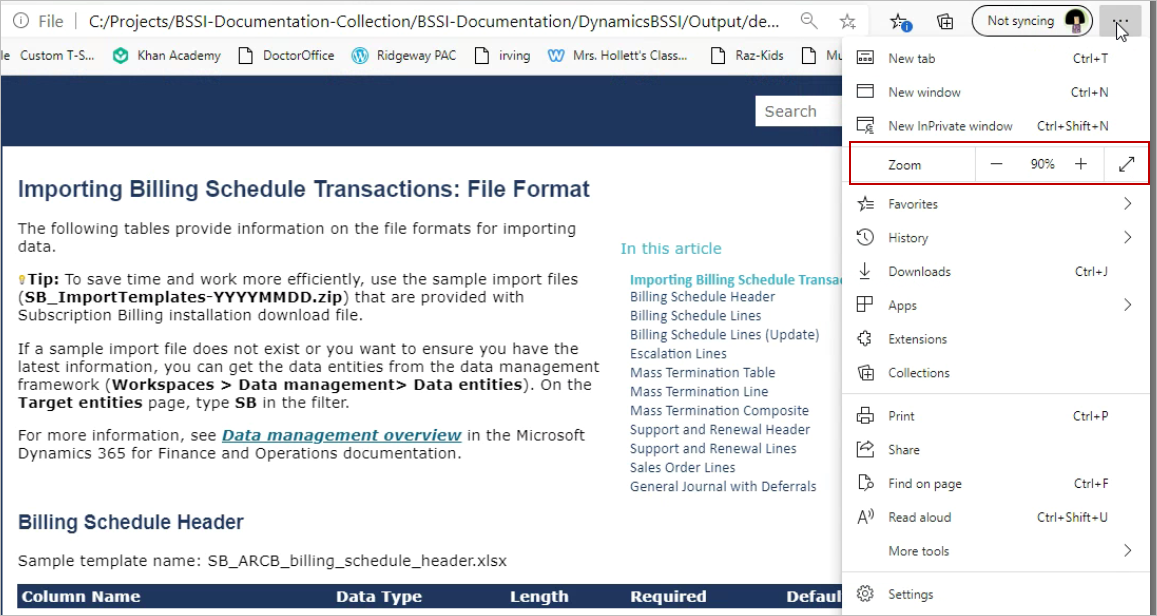 Tips for Using the Documentation